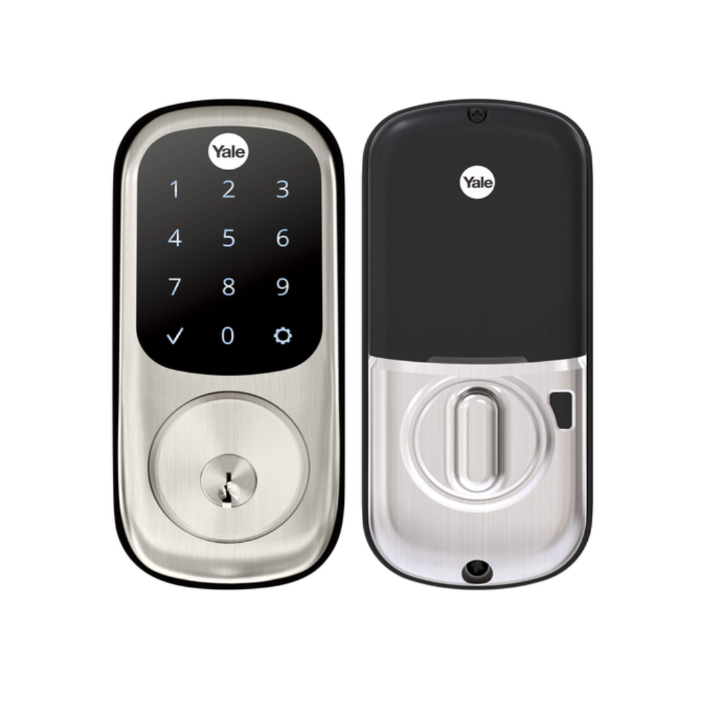 CERRADURA DIGITAL CON TECLADO, CERROJO Y LLAVE YRD226 GRIS YALE