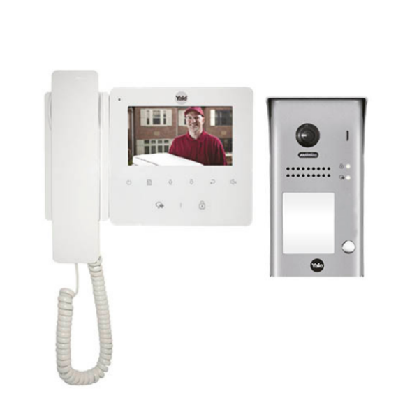 KIT DE PORTERO PANTALLA Y TELEFONO CON FRENTE DE CALLE, YDV-4403 YALE