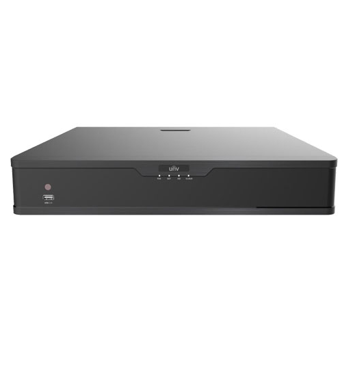 NVR IP DE 32 CANALES, 4 DISCOS CON 16 PUERTOS PoE  UNIVIEW
