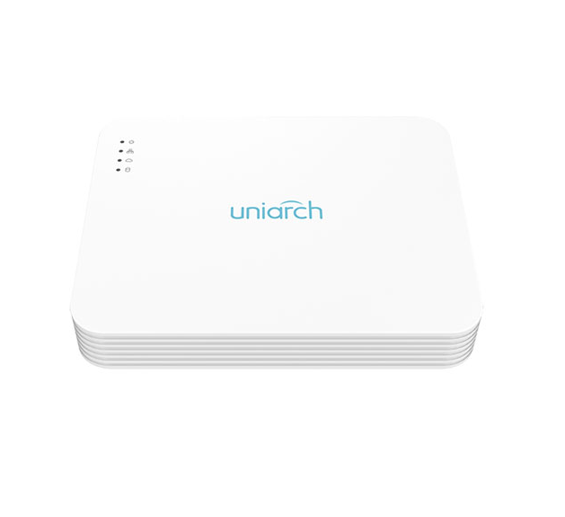 NVR IP DE 8 CANALES, CON 8 PUERTOS PoE, 1 HD,  UNIARCH