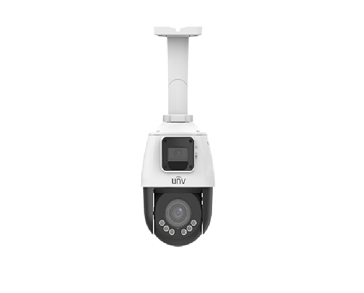 CAMARA PTZ DOBLE LENTE DE 2MP, PTZ Y LENTE FIJO, AUDIO,  UNIVIEW