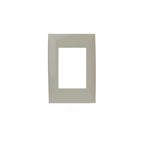 PLACA CIEN 3 MODULOS GRIS MATE LEVITON