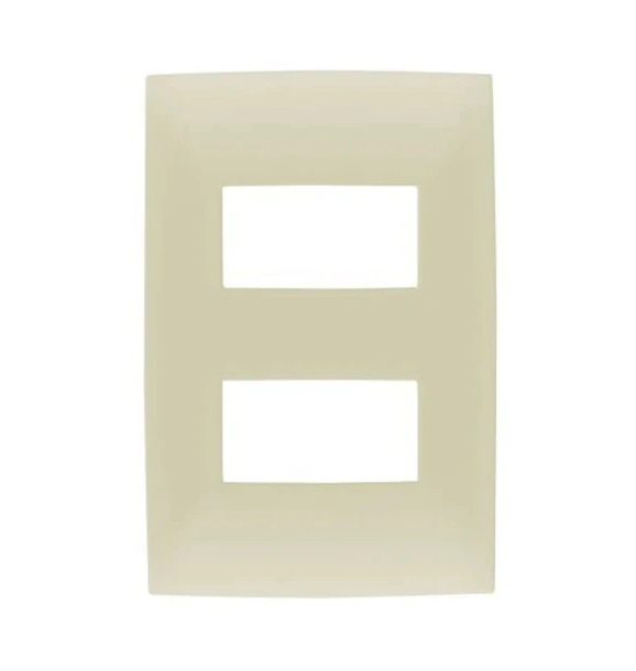 PLACA CIEN 2 MODULOS MARFIL LEVITON