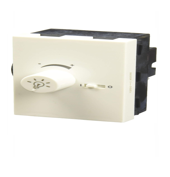 DIMMER GIRATORIO 3 MODULOS 400W 120VAC CIEN MARFIL LEVITON