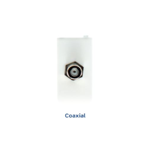 DADO CIEN 1 MODULO TV COAXIAL BLANCO LEVITON
