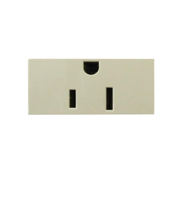 DADO CIEN 1 MODULO TOMACORRIENTE POLARIZADO CON TIERRA MARFIL LEVITON