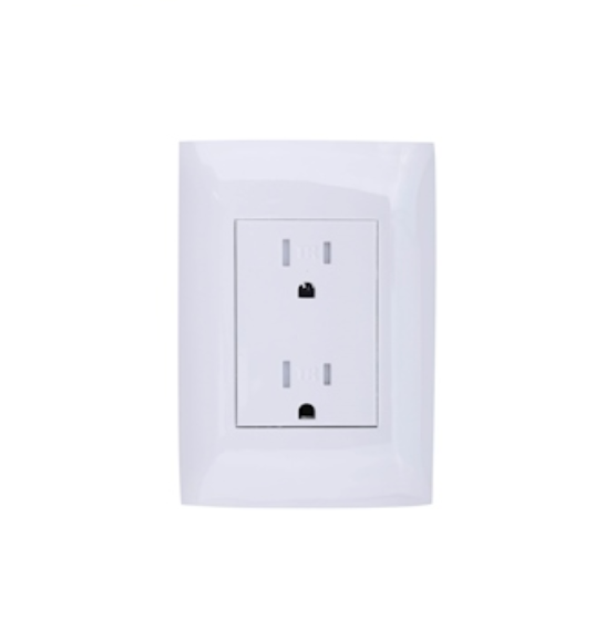 DADO CIEN 1 MODULO TOMACORRIENTE TR BLANCO LEVITON