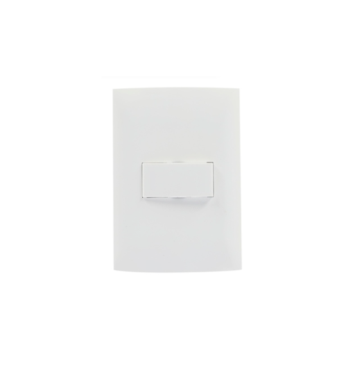 INTERRUPTOR SIMPLE SENCILLO 10A 250V CON PLACA CIEN 1 MODULO BLANCO LEVITON