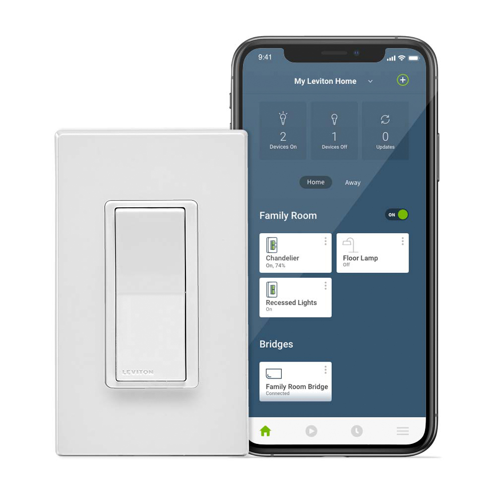 INTERRUPTOR NO NEUTRO, REQUIERE PUENTE WI-FI MLWSB, 3 VÍAS SIN CABLES DECORA SMART LEVITON