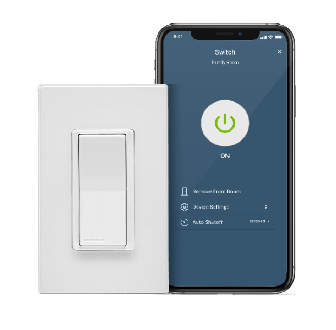 INTERRUPTOR DE 15 A DECORA SMART CON TECNOLOGÍA Z-WAVE PLUS LEVITON