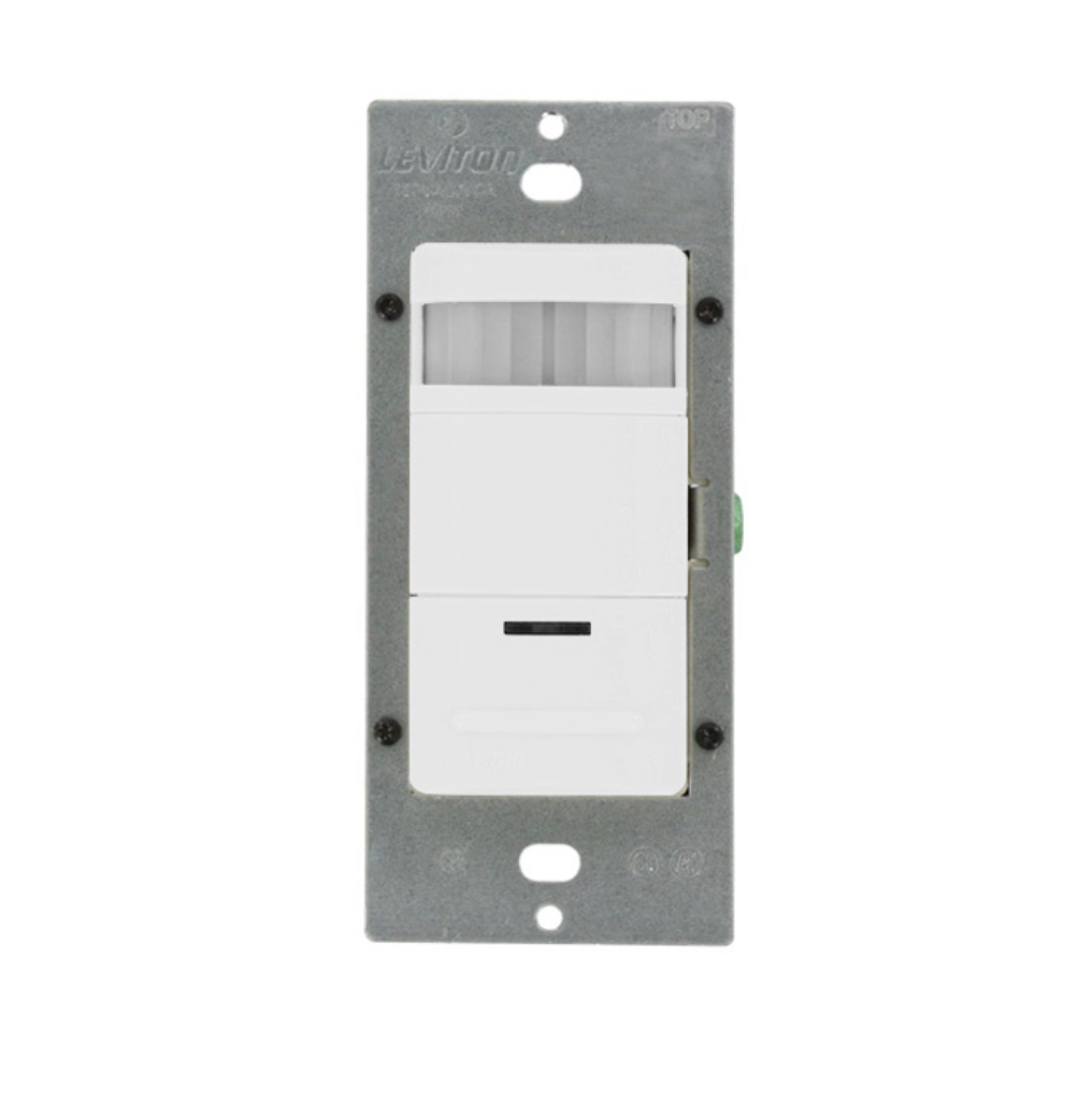 SENSOR DE OCUPACIÓN PIR CON ENCENDIDO AUTOMÁTICO/APAGADO AUTOMÁTICO  INTERRUPTOR DE PARED MANUAL LEVITON