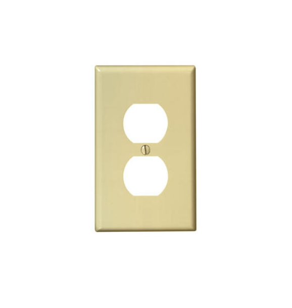 80503-I PLACA DE PARED PARA TOMACORRIENTE DE PRODUCTOS DÚPLEX TERMOFRAGUADO MARFIL LEVITON