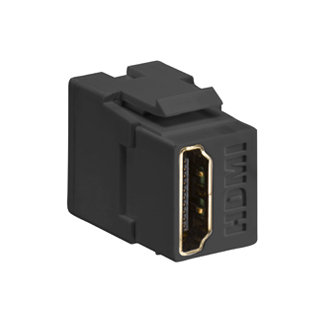 CONECTOR PASANTE HDMI QUICKPORT CUBIERTA BLANCA LEVITON