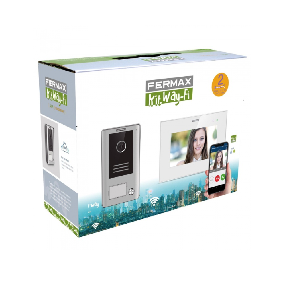 KIT VIDEOPORTERO WAY-FI 7" 1/L FERMAX