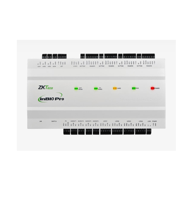 PANEL DE CONTROL DE ACCESO 4 PUERTAS  20,000 INBIO PRO4 REQUIERE SOFTWARE CON LICENCIA ZKTECO