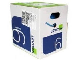 CABLE LEVITON UTP CAT 6 COLOR AZUL CM CARRETE DE 305 MTS