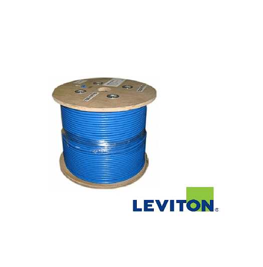 CABLE UTP CAT 6A ATLAS-X1 COLOR AZUL LSHF/LSZH CARRETE DE 305 MTS LEVITON