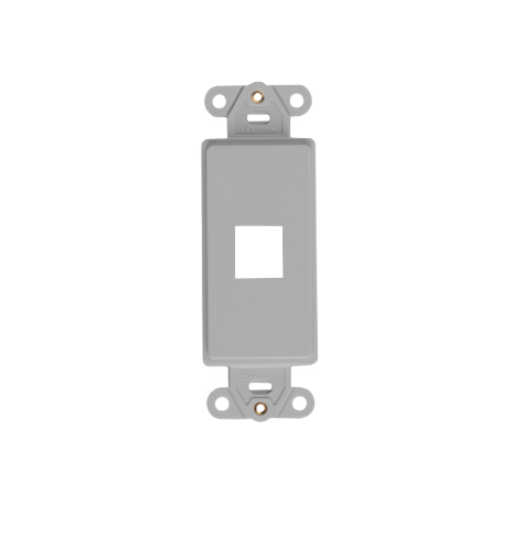 SOPORTE DECORA 1 MODULO QUICKPORT  GRIS  LEVITON