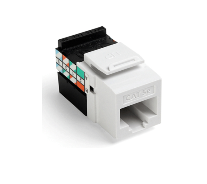 DADO CAT 5E GIGAMAX QUICKPORT COLOR BLANCO LEVITON