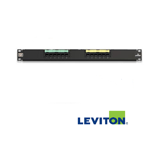 PATCH PANEL GIGAMAX 12 PUERTOS CAT 5E 1RU LEVITON 