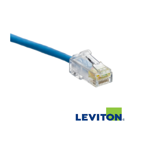 PATCH CORD UTP DELGADO Y FLEXIBLE CAT 6 DE 7´ COLOR AZUL LEVITON