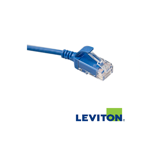 PATCH CORD UTP DELGADO HI-FLEX CAT 6 DE 0.5´ COLOR AZUL LEVITON