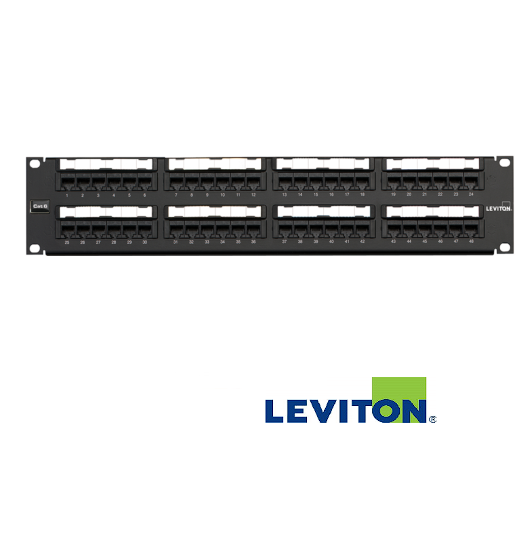 PATCH PANEL 48 PUERTOS CAT 6 2RU LEVITON