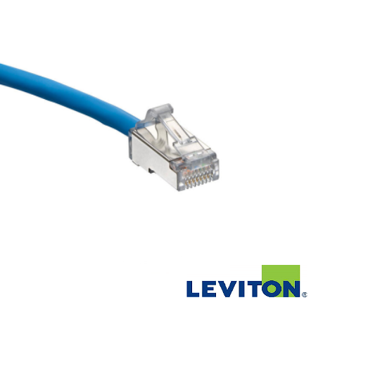 PATCH CORD UTP DELGADO Y FLEXIBLE CAT 6A DE 3´ COLOR AZUL LEVITON