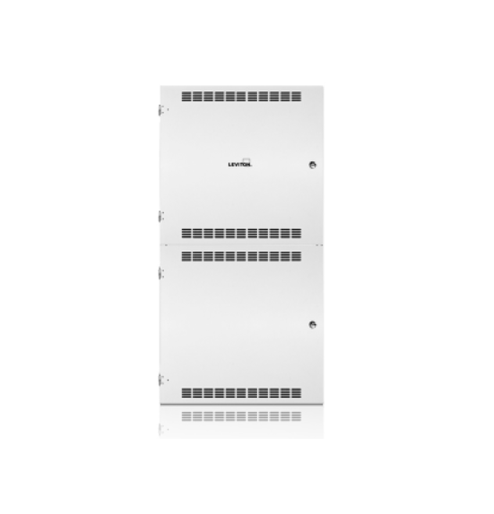 GABINETE RIEL DIN GRANDE DE 25" X 48" CON 5 RIELES DE 19.5" LEVITON 