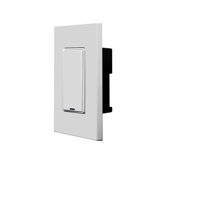 INTERRUPTOR DIGITAL DECORA GREENMAX LUMACAN 3 DE 1 BOTÓN INCLUYE PLACA COLOR GRIS LEVITON
