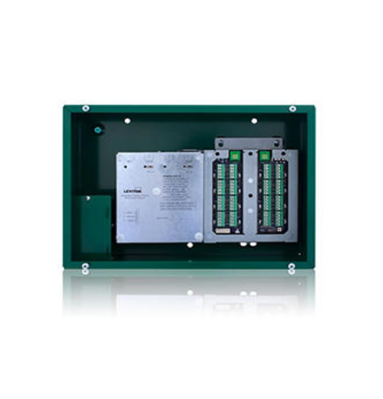 GABINETE NEMA 1 REMOTO DE 8 ENTRADAS DE BAJO VOLTAJE GREENMAX CON LUMACAN 3 INCLUYE FUENTE DE PODER DE 70W Y 24V LEVITON 