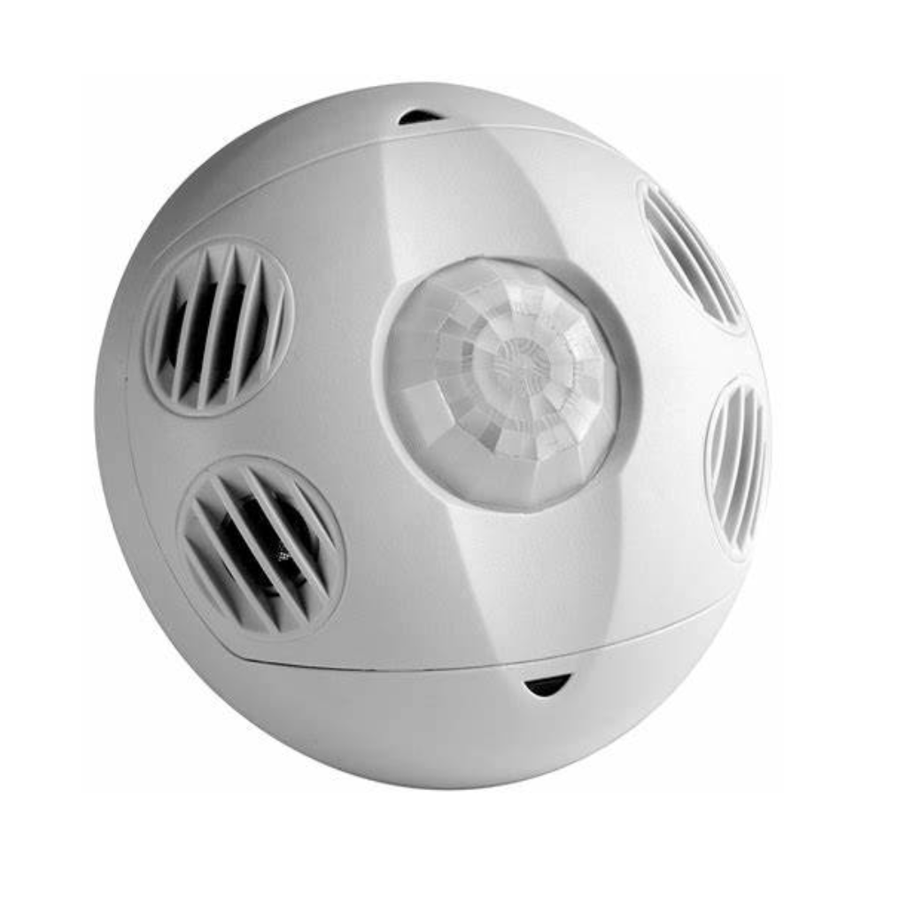SENSOR DE OCUPACIÓN Y VACANCIA MULTITECNOLOGÍA PARA TECHO  24V 93MT2 360 GRADOS COLOR BLANCO LEVITON