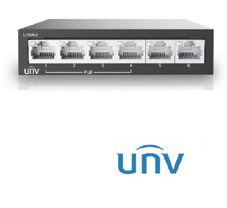 NSW2020-6T-POE-IN SWITHC ETHERNET POE UNIVIEW