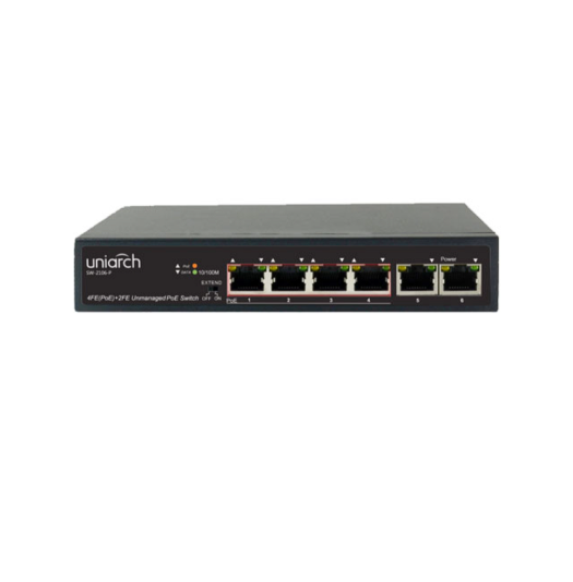 SW-2106-P SWITCH POE 4 UNIARCH