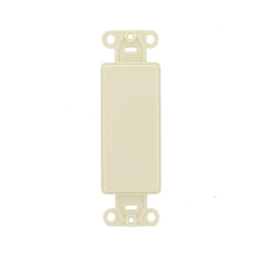 INSERTO EN BLANCO ALMENDRA CLARA DECORA LEVITON