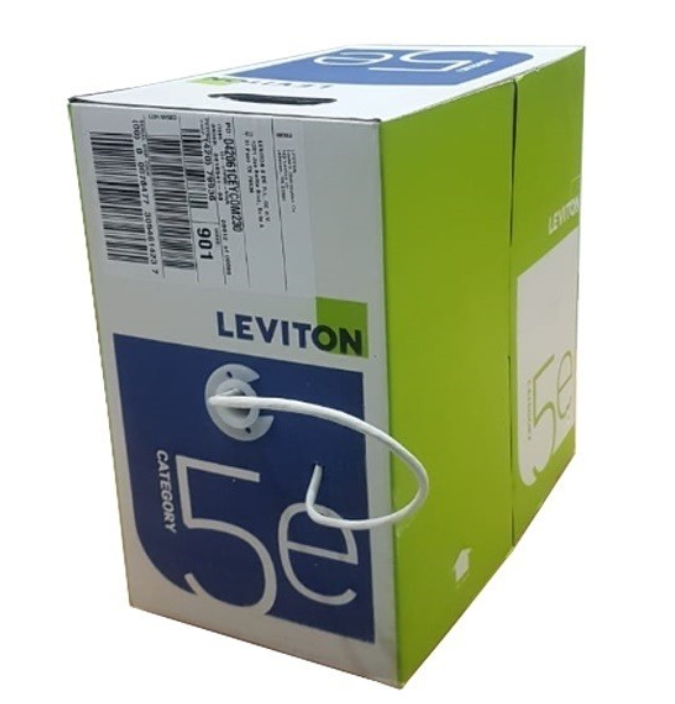 CABLE UTP CAT 5E CLASIFICACIÓN CM GRIS, 305 METROS EN CAJA LEVITON