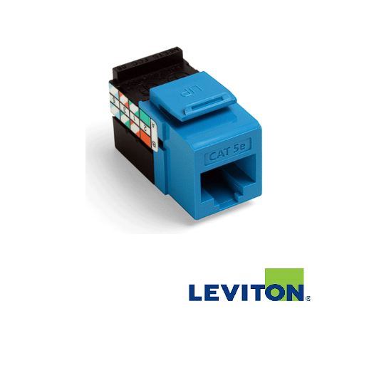 PAQUETE DE 25 DADOS CAT 5E GIGAMAX QUICKPORT COLOR AZUL LEVITON (copia)