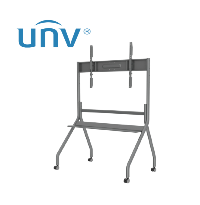 BASE PARA PANTALLA INTERACTIVA DE 65-85" CON RODOS Y BANDEJA UNVIEW