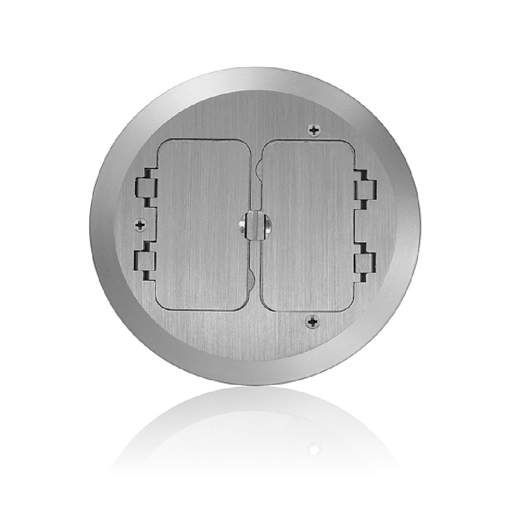 PLACA DE CUBIERTA PARA SISTEMA DE CAJA PARA PISO DE CONCRETO FBBOX-GY Y FBLEV-GY LEVITON