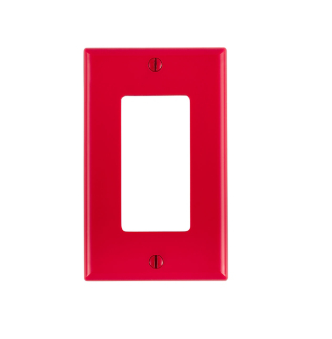 PLACA DECORATIVA DE COLOR ROJO TERMOPLASTICA NYLON