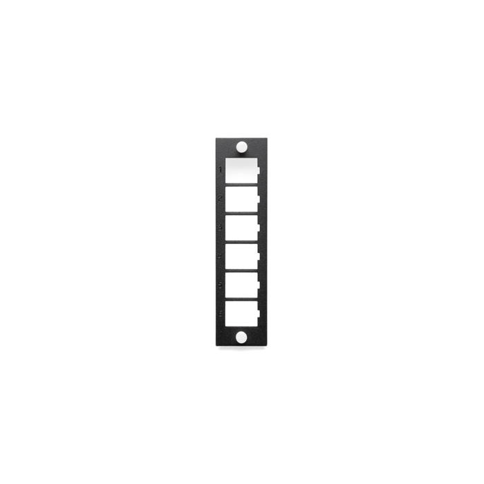 OPT-X QUICKPORT PLATE, EMPTY, BLACK LEVITON