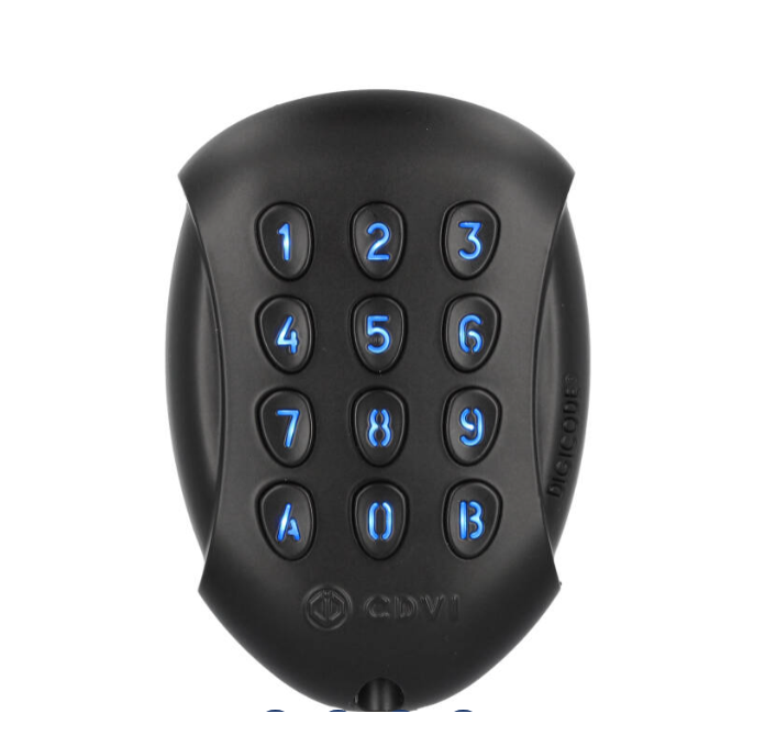 GALEOW BLACK TECLADO ILLUMINATED SST WIEGAND KEYPAD CDVI