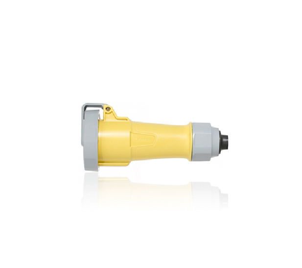 CONECTOR DE CLAVIJA Y MANGA IEC CON MONTAJE DE ABRAZADERA SIN TORNILLOS SERIE LEV, 20 A, 125 V, 2P, 3W