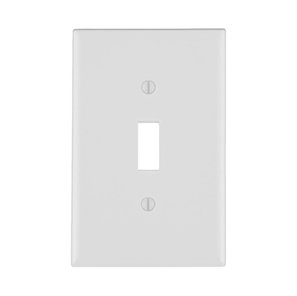 PLACA DE PARED PARA INTERRUPTORES 1-GANG TERMOFRAGUADO, BLANCO LEVITON