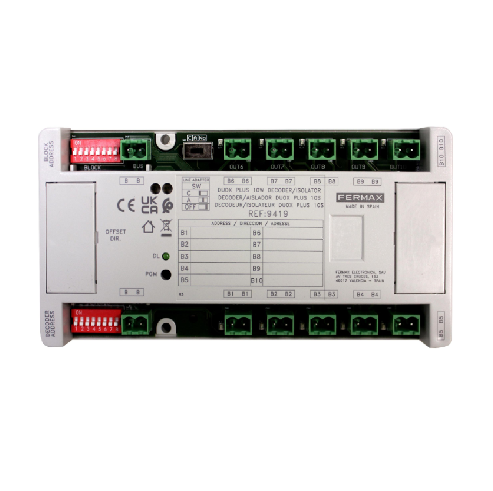 DECODER/AISLADOR DUOX PLUS 10S FERMAX