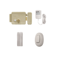 KIT CERRADURA ELÉCTRICA DERECHA + TRANSFORMADOR MÁS BOTÓN YALE