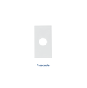 DADO CIEN 1 MODULO PASACABLE BLANCO LEVITON