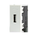 DADO CIEN 1 MODULO CARGADOR USB BLANCO LEVITON