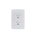 TOMACORRIENTE DOBLE TR CON PLACA CIEN 3 MODULOS BLANCO LEVITON