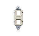 INSERTO DE BAJO VOLTAJE DE 2 PUERTOS DÚPLEX EMPOTRADO PARA USAR CON FBC1X LEVITON